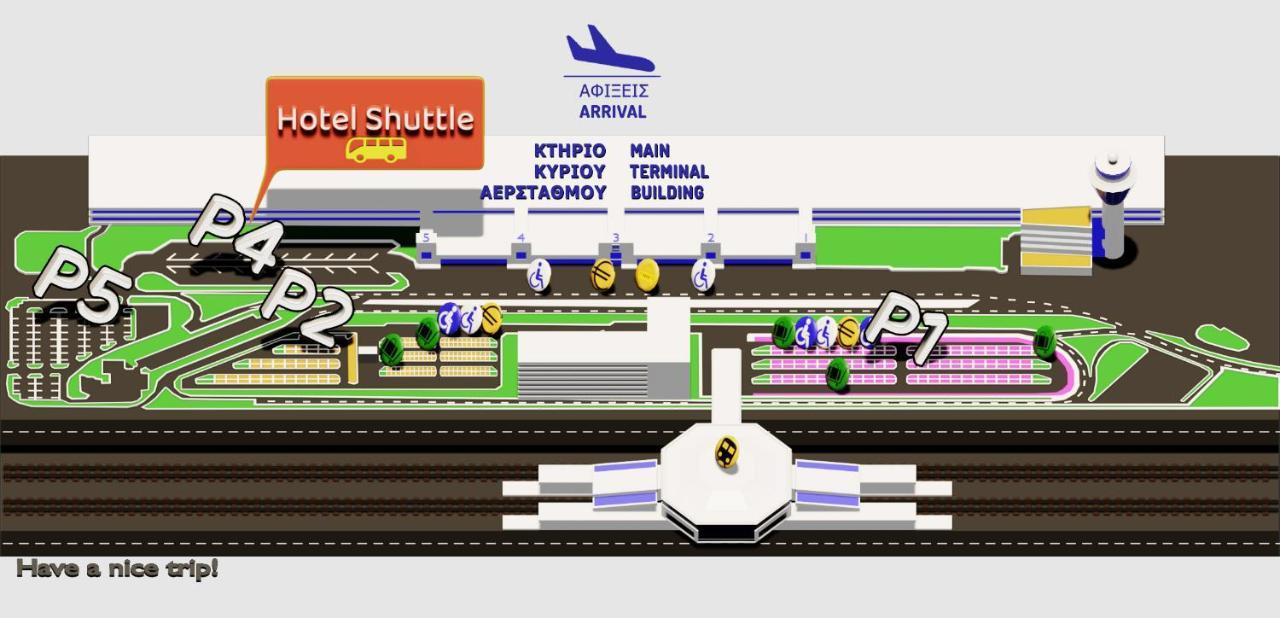 Gk Airport Suites - Free Shuttle By Gk Properties Markópoulon Dış mekan fotoğraf